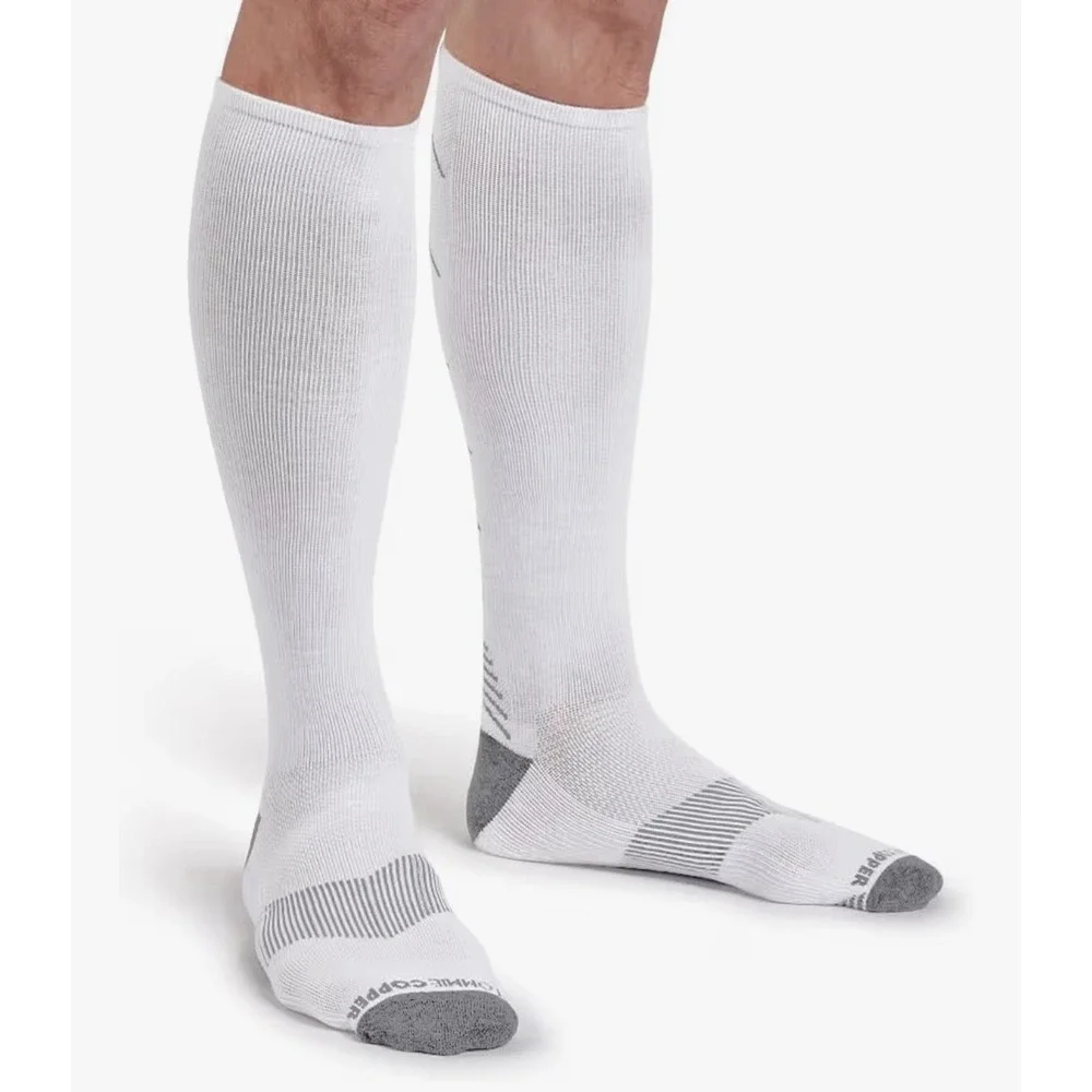 (4 PAIR)TOMMIE COPPER‎ Men's Compression Over-the-Calf Socks Stripe/ Size 9-11.5